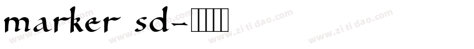 Marker SD字体转换